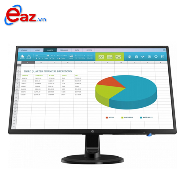 M&#224;n H&#236;nh - LCD HP N246v (1RM28AA) 23.8 inch Full HD IPS (1920 x 1080 at 60 Hz) LED Anti Glare with 72% (NTSC) Color Gamut _DVI _HDMI _VGA _118F